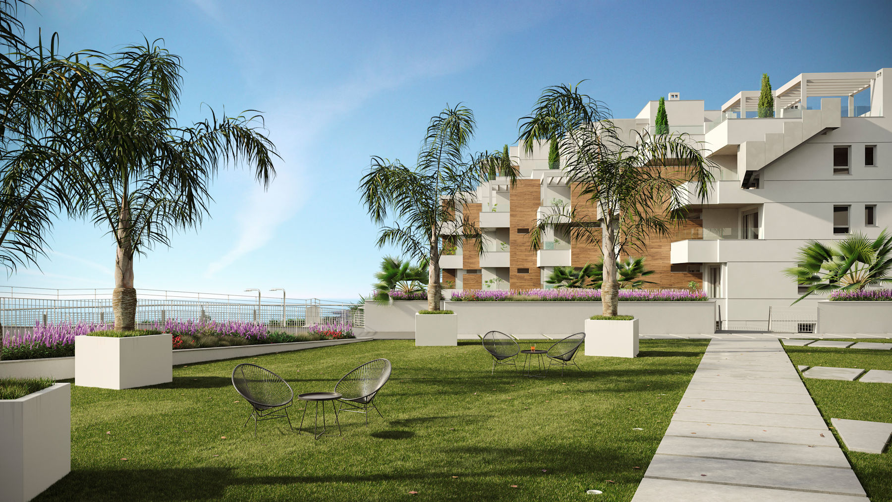 Luxury apartments under construction between Torrox Costa and Nerja


